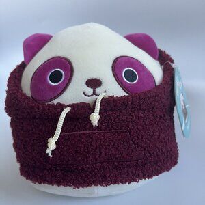 Squishmallows Panda Plush Hoodie Animal Squad 8" Ponder Panda Stuffed Animal